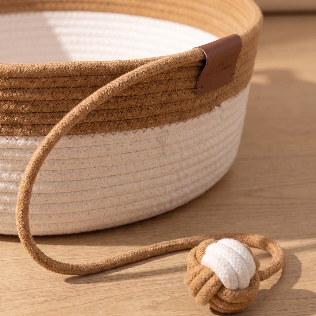 Corde de coton tressée main